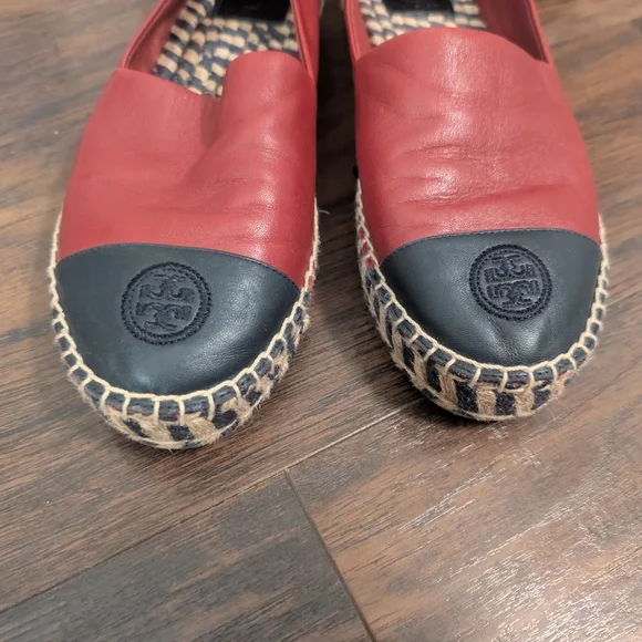 Tory Burch Red and Black Espadrilles - Picture 2 of 7